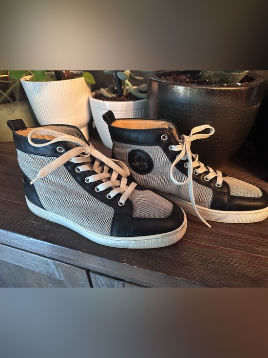 Christian Louboutin Other - Christian Louboutin Rantus Black and White High-Top Sneakers